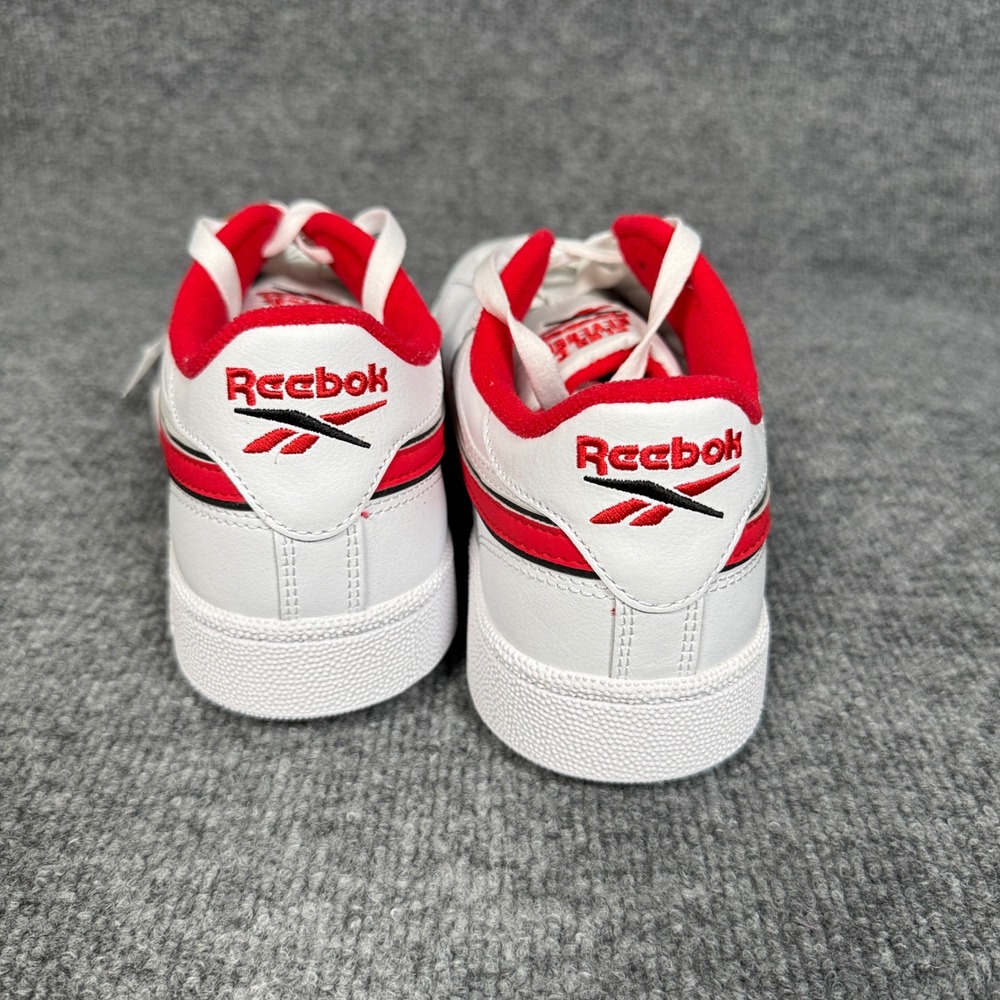 Rebook Mens Size 11.5 Sneakers Shoes White Red Club C Revenge Tennis Lace Up - Picture 2 of 7
